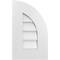Ekena Millwork Quarter Round Top Right Surface Mount PVC Gable Vent w/ 3-1/2"W x 1"P Standard Frame, 12"W x 20"H GVPQR12X2001SN - alternate 1